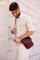 Pánska crossbody taška v štýle vintage Peterson