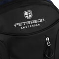 Turistický ruksak z polyesteru v tmavomodro-čiernej farbe - Peterson
