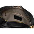 Čierna klasická dámska crossbody taška z ekologickej kože s jednou komorou Peterson