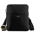 Čierna pánska kožená crossbody taška Peterson + puzdro na kľúče