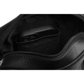 Pánska kožená crossbody taška Peterson v čiernej farbe + puzdro na kľúče