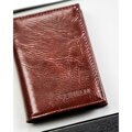 Duży, brązowy portfel męski ze skóry ekologicznej - 4U Cavaldi