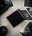 Pánska peňaženka N992-RVT Black+Red