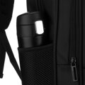 Plecak szkolny z poliestru w czarnym kolorze z portem USB  - Peterson