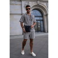 Pánska kožená crossbody taška Peterson v čiernej farbe + puzdro na kľúče