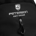 Priestranný turistický ruksak z polyesteru v čiernej farbe - Peterson