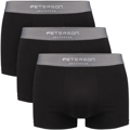 Pánske bavlnené boxerky, v. XL čierne set 3 kusy Peterson