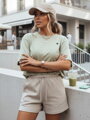 Dámske teplákové šortky SWAN béžové SY0330