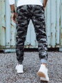 Pánske camo tepláky s potlačou antracit Dstreet UX4441
