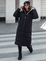 GLAMPUFF dámska zimná bunda, obojstranná, prešívaná, s kapucňou, čierna Dstreet TY4606
