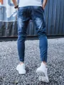 Pekné tmavo-modré rifle v trendy prevedení.