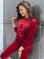 Dámsky bordový velúrový komplet Vogue Velour AY0875