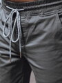 Pánske tmavošedé džínsové joggery Dstreet UX4192