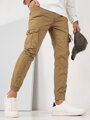 Dstreet UX4180 pánske khaki cargo nohavice