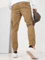 Dstreet UX4180 pánske khaki cargo nohavice