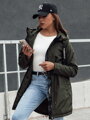 VERCHA dámska bunda parka zelená Dstreet TY4403