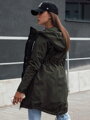 VERCHA dámska bunda parka zelená Dstreet TY4403