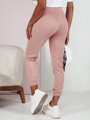 Dámske teplákové nohavice FASHIONCORE ružové UY2160