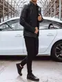 Trendová pánska koženka so stojačikom