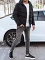 Čierna bunda v obojstrannom prevedení