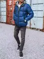 Pekná modrá pánska bunda.