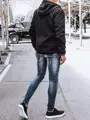 Pánska trendová čierna bunda
