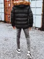 Pohodlná čierna bunda pre pánov
