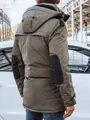 Trendová pánska khaki bunda