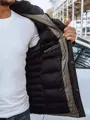 Trendová pánska khaki bunda