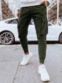 Pánske zelené cargo nohavice Dstreet UX4304