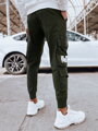 Pánske zelené cargo nohavice Dstreet UX4304