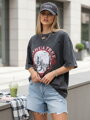 T-shirt damski JOSHUA ciemnoszary Dstreet RY2630