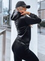 Dámska čierna velúrová súprava SO COMFY Dstreet AY0888
