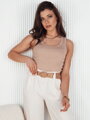 Top damski MINLA beżowy Dstreet RY2385