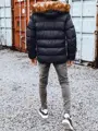Granátová zimná bunda s kapucňou