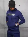 Granátová pánska súprava s kapucňou