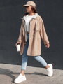 MODERN LOOK dámska bunda parka béžová Dstreet TY4396