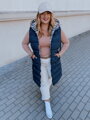 Tmavomodrá dámska vesta KERIS TY2926