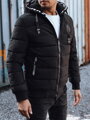 Pánska zimná prešívaná bomber bunda čierna Dstreet TX4944