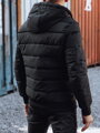 Pánska zimná prešívaná bomber bunda čierna Dstreet TX4944