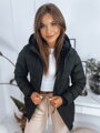 Čierna dámska páperová bunda