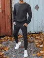 Tepláková tmavo-sivá pánska súprava skl.8