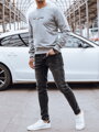 Pánska mikina bez kapucne, šedá Dstreet BX5734