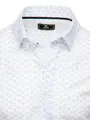 Biela elegantná košeľa so vzorom