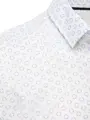 Biela elegantná košeľa so vzorom
