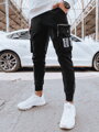 Pánske čierne cargo nohavice Dstreet UX4309