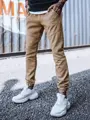 Moderné jogger tepláky vo farbe camel.
