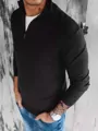 Čierny pohodlný sveter