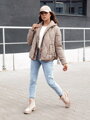 Dámska zimná bunda WINDGLAM camel Dstreet TY4421