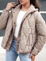 Dámska zimná bunda WINDGLAM camel Dstreet TY4421